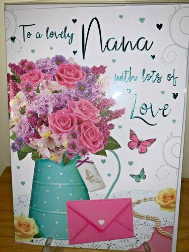 Card birthday lovely nana - lovely,