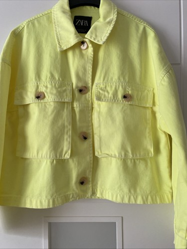 Zara flourscent denim jacket - zara,