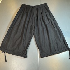 Yohji Yamamoto Pour Homme SS17 Balloon Pants Black Drawstring Wide Size 2