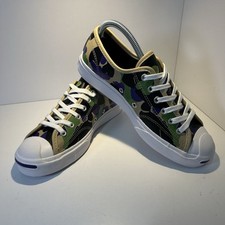 Converse Jack Purcell Women’s Low Top Leather Camo Style Trainers Size 6 UK 