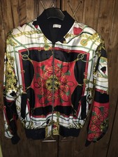Thai Silk Bomber Jacket Size Large 16/18