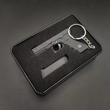 Mini Glock 17 Gun 1:3 Model Key Chain Fidget Toy Replica Bullets Magazine GIFT