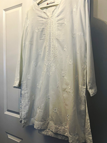 Khaadi white embroidered - ,