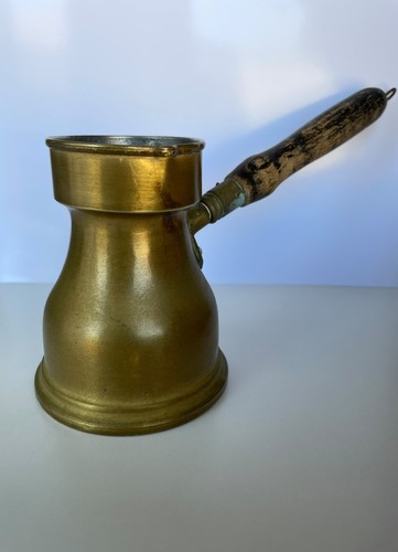 Gold brass coffee pot - pot,
