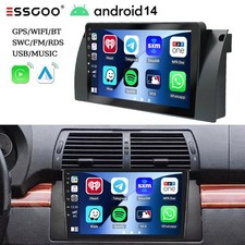 9" Car Stereo Radio GPS Navigation FM For BMW 5/7 Series E39 E38 X5 E53 Carplay