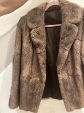 Real Musquash Fur Jacket Size