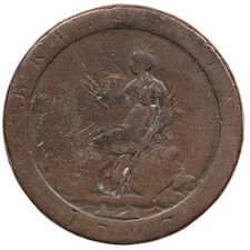 1797 KING GEORGE III CARTWHEEL ONE PENNY COIN
