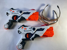 NERF Laser Ops Pro x 2 Hasbro Alpha Point Laser Blaster Gun & Tactical glasses