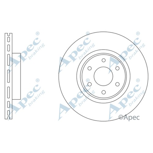 Brake discs vented for - 2x,