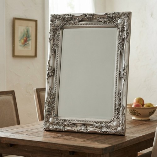Stylish antique silver wall - silver,