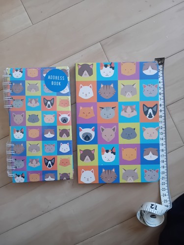 Cat stationery address book - cat,