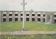 German war Cemetery Mont de Huisnes France Postcard posted 1984 VGC