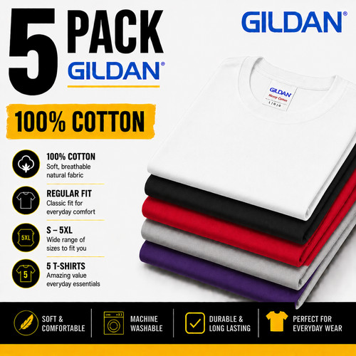 Gildan shirts pack mens - 5,