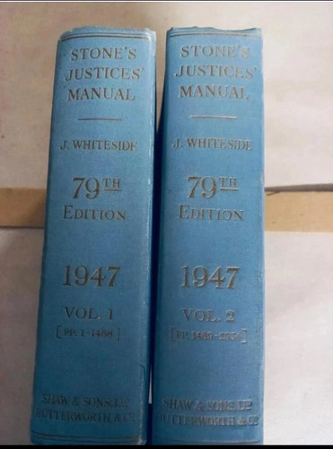 Stone justices manual 79th - stone's,