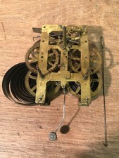 176a Antique Waterbury Drop Case Clock  Movement Spares or Repair