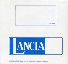 Lancia Beta Sedan Fulvia 2000 Sedan Coupe & HF 1973 Price List UK market