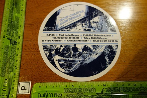 Old sticker ship boat yacht