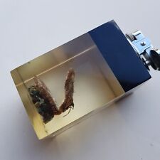 Lucite Cigar Cigarette Lighter 1960s with imbeded Oyster Shell Pearl vintage