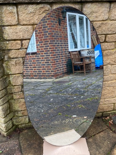 Huge antique dressing mirror - antique,