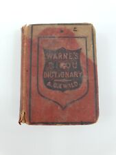 Warne's Bijou Miniature Dictionary ACEwald c1890 Pocket Book - Few Pages Missing