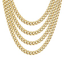Men 12mm 18k - gold, plated