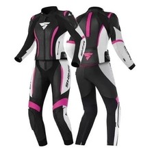 Ladies Leather Motorcycle Racing Suit 2 Piece Motogp Biker Motorbike Riding Gear