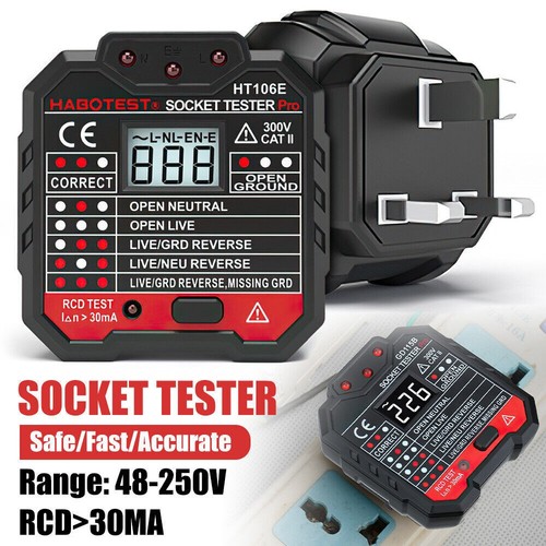 Socket tester digital display - socket,
