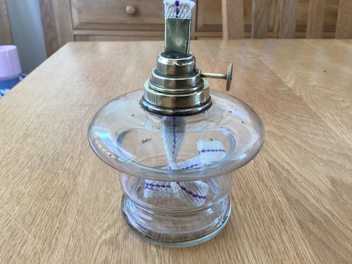 Small glass oil lamp - small, lamp.