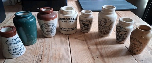 Stoneware creampots virol - 8x, creampots,virol