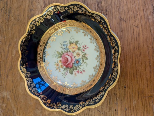 Limoges bowl cobalt - limoges, blue