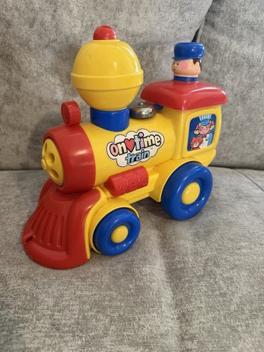 Vintage time train toy - on,