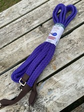 Purple flat braided cotton