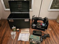 Vintage 1950's Singer FeatherWeight 221 Sewing Machine W/Manual, Parts,...