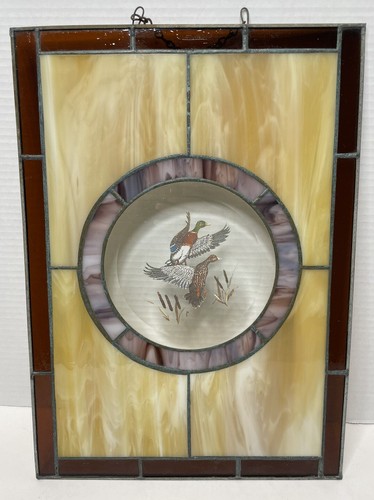 Vintage 11x15 stained glass - stained,
