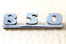 850 CHROME CAR BOOT/REAR BADGE ALA 6694, JF 4348 for an EARLY Austin/Morris MINI