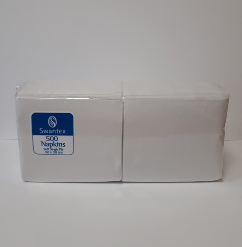 White paper napkins - 1, ply
