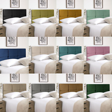 24'' Padded Plush Headboards for Divan Bed All Size & Colour Bedroom Furniture