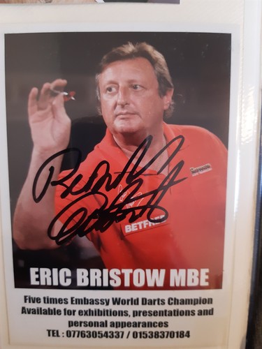 Eric bristow signed photo - eric,