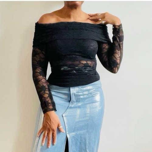 Zara black off the shoulder - zara,