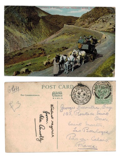 Vintage postcard coaching in - vintage,