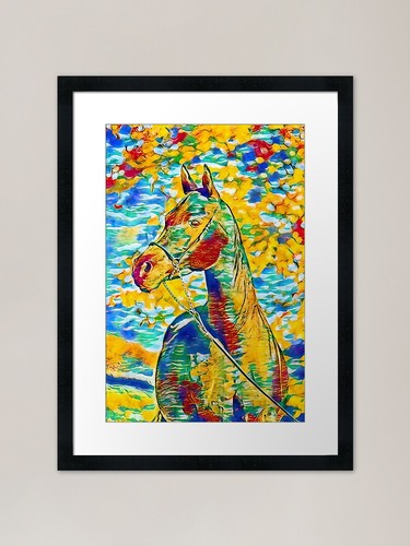 Arabian horse colorful
