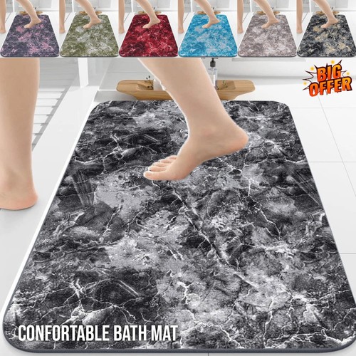Marble bath mat non slip - non,