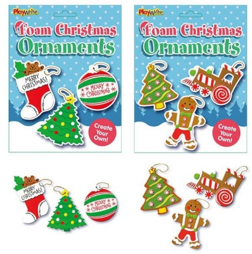 Christmas foam ornaments craft - foam,