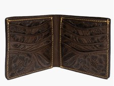 RRL Double RL  Hand Tooled Leather Billfold Wallet RRP £295