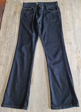 Womens TU Dark Blue Bootcut Jeans UK Size 12R Soft Material 5 Pocket 