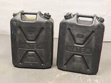 British Army Vintage Black Plastic Jerry Can Water Container 20L - Dated 1969