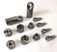 DIY custom sissy bar adapter set for chopper, bobber, motorcycle - METRIC