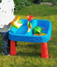 Deluxe Splash N Fun Sand and Water Table with vinyl cover and in original box