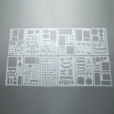 12pcs Stencil Set Planner DIY