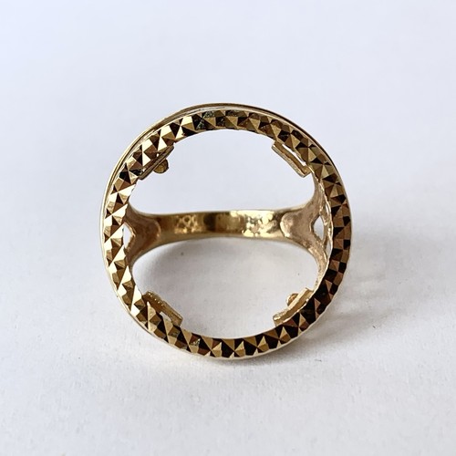 Full sovereign mount ring 9ct - ring,